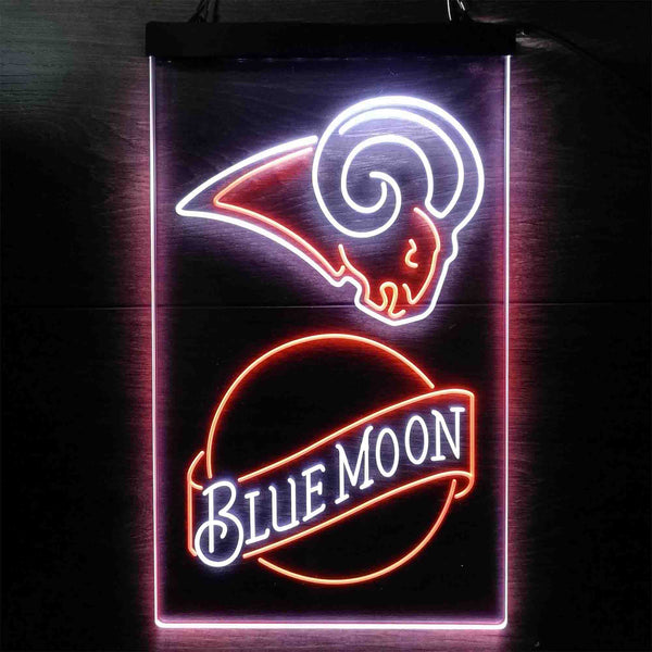 Blue Moon Bar Los Angeles Rams Est 1937 Led Light