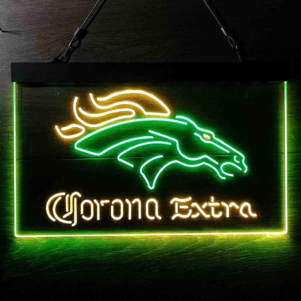 Corona Extra Bar Denver Broncos Est 1960 Led Light