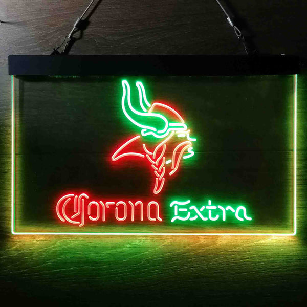 Corona Extra Bar Minnesota Vikings Est 1961 Led Light