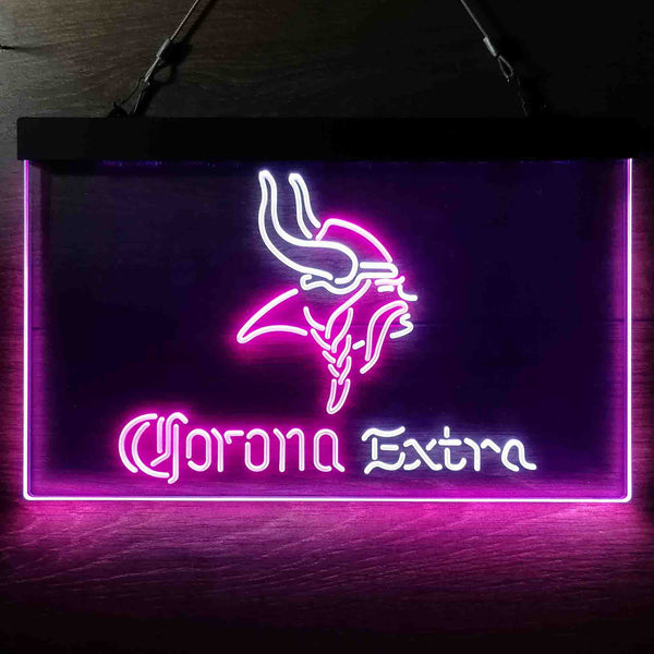 Corona Extra Bar Minnesota Vikings Est 1961 Led Light 2022 10