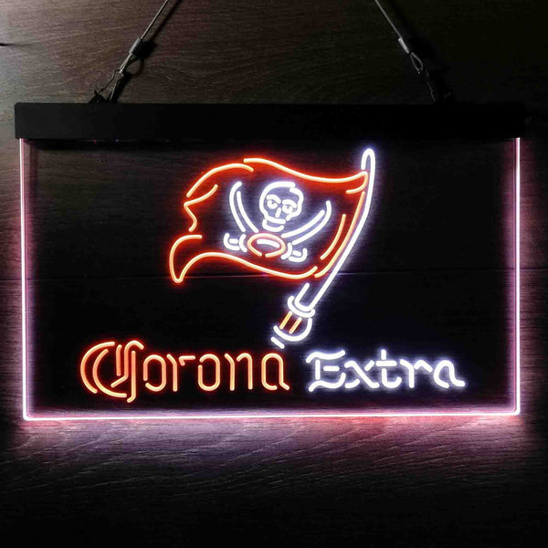 Corona Extra Bar Tampa Bay Buccaneers Est 1976 Led Light