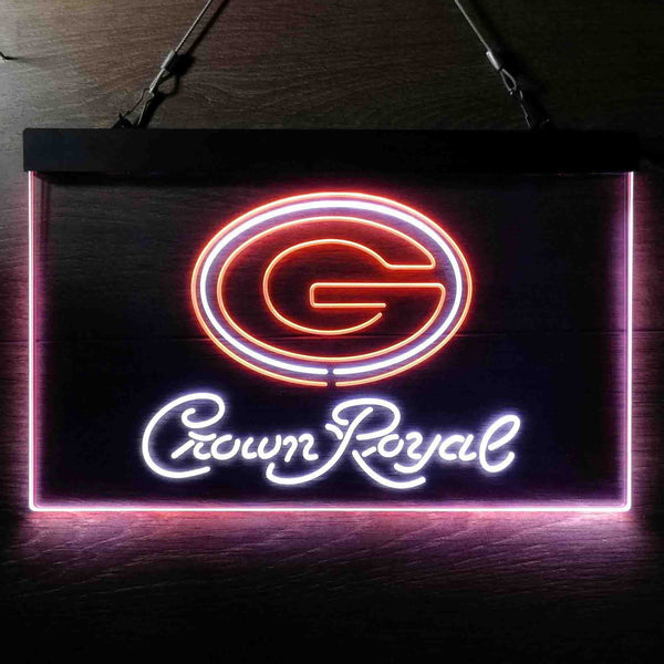 Crown Royal Bar Green Bay Packers Est 1919 Led Light