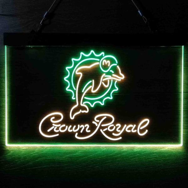 Crown Royal Bar Miami Dolphins Est 1966 Led Light