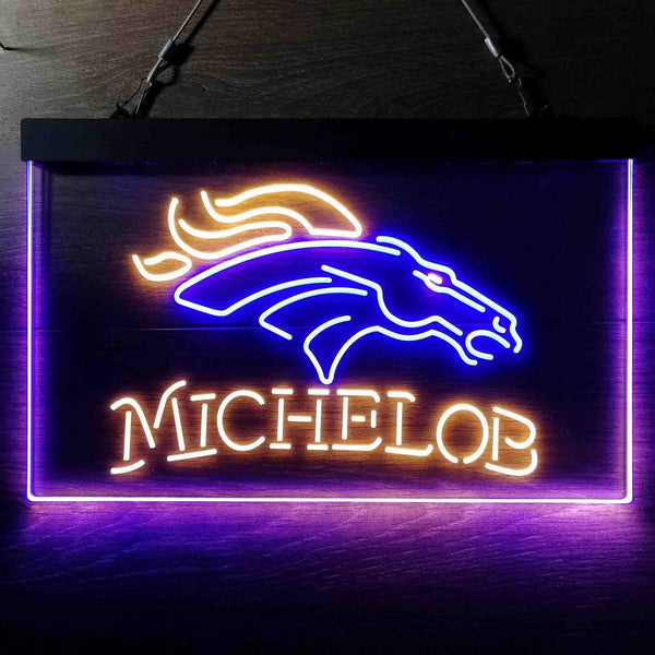 Michelob Bar Denver Broncos Est 1960 Led Light