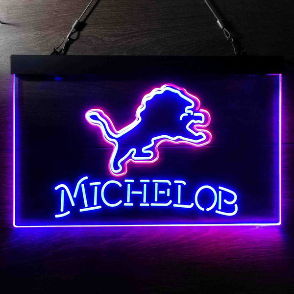 Michelob Bar Detroit Lions Est 1934 Led Light