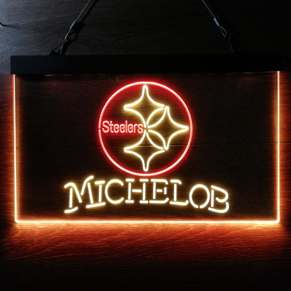 Michelob Bar Pittsburgh Steelers Est 1933 Led Light